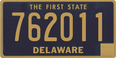 DE license plate 762011