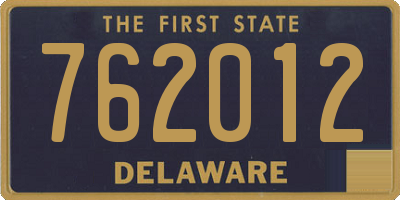 DE license plate 762012