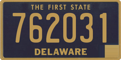 DE license plate 762031