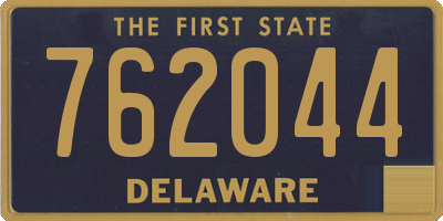 DE license plate 762044