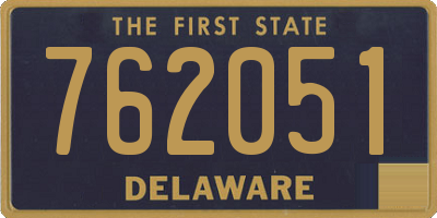 DE license plate 762051