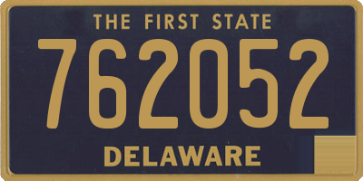 DE license plate 762052