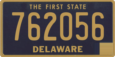 DE license plate 762056