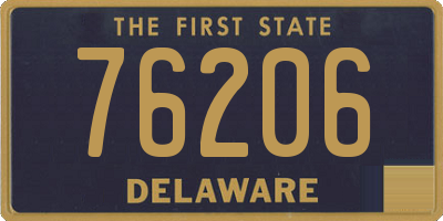 DE license plate 76206