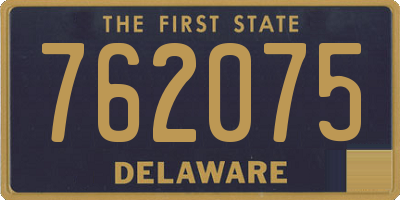 DE license plate 762075