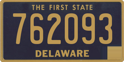 DE license plate 762093