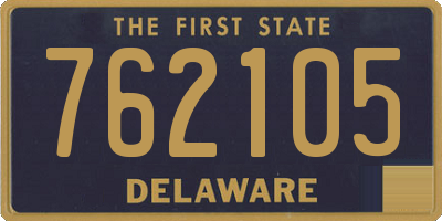 DE license plate 762105