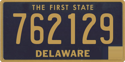 DE license plate 762129