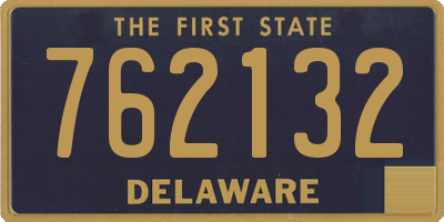 DE license plate 762132