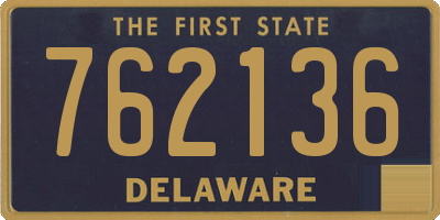 DE license plate 762136