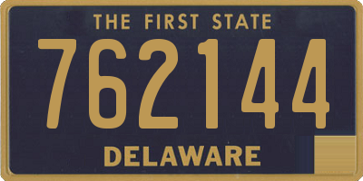 DE license plate 762144