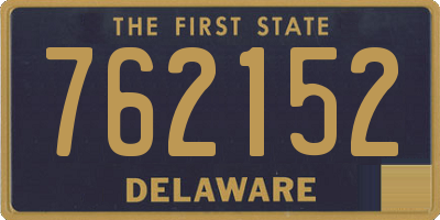 DE license plate 762152