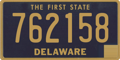 DE license plate 762158