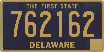 DE license plate 762162