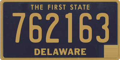 DE license plate 762163