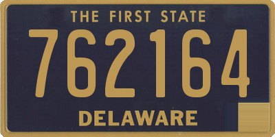 DE license plate 762164