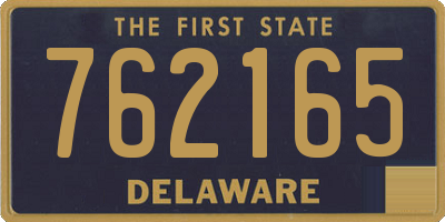 DE license plate 762165