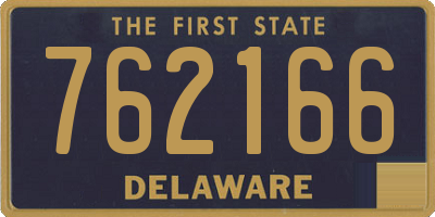 DE license plate 762166