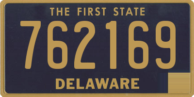 DE license plate 762169