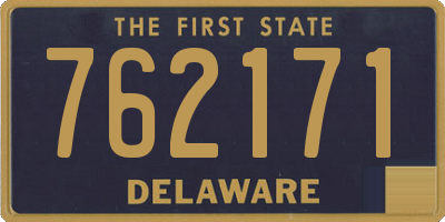 DE license plate 762171