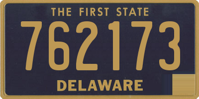 DE license plate 762173
