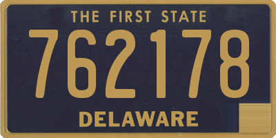 DE license plate 762178
