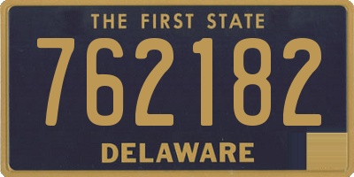 DE license plate 762182