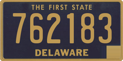 DE license plate 762183