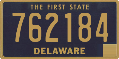 DE license plate 762184