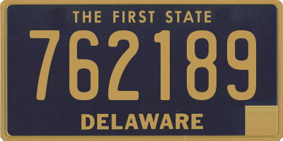 DE license plate 762189