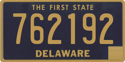 DE license plate 762192