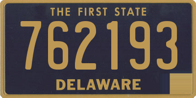 DE license plate 762193