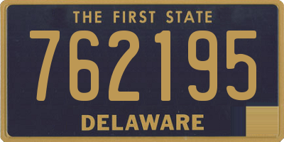 DE license plate 762195