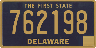 DE license plate 762198