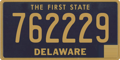 DE license plate 762229