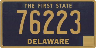 DE license plate 76223