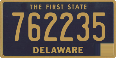DE license plate 762235