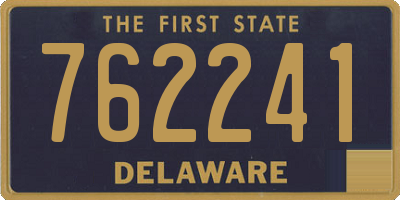 DE license plate 762241
