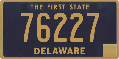 DE license plate 76227