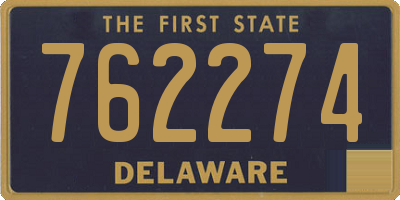 DE license plate 762274