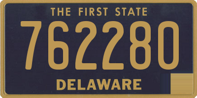DE license plate 762280