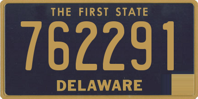 DE license plate 762291