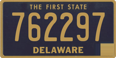 DE license plate 762297