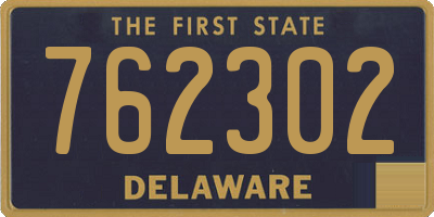 DE license plate 762302