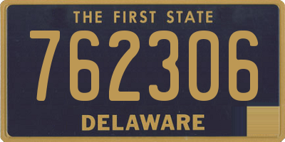 DE license plate 762306