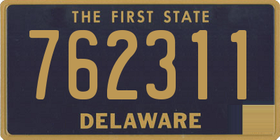 DE license plate 762311