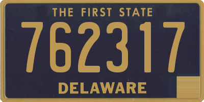 DE license plate 762317