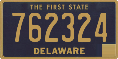 DE license plate 762324