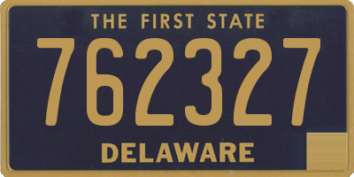 DE license plate 762327