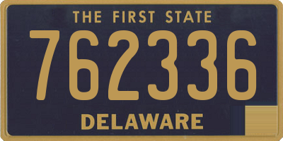 DE license plate 762336